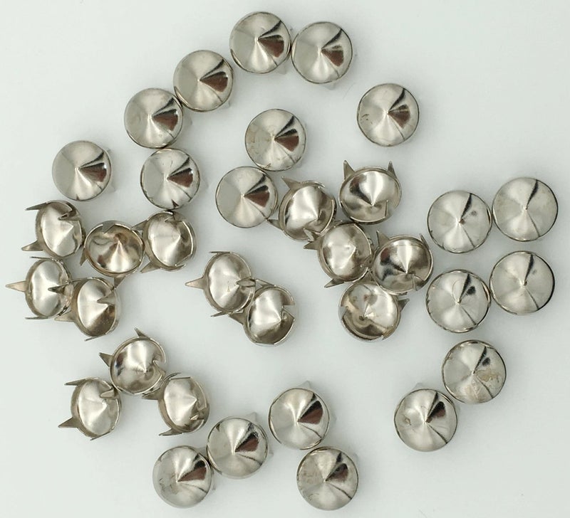 Newless 100pcs 9mm Cones DIY Leathercraft Metal Punk Studs Rivet Spikes Nailheads (Silver) - Image 2